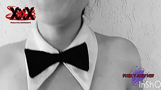 andy hot prostitute dressed as playboy bunny, see how she sucks big cock