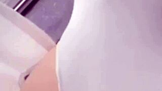 Big Ass Asian Bent Over for Bareback Quickie!