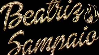 beatriz sampaio, blonde pornstar bride, plays with water all wet on her ass in the shower