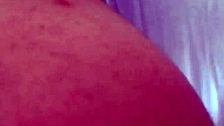 Double penetration with dildo and cock in bent over position doggystyle on big ass!