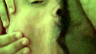 Slow Motion Gagging on Hairy Deepthroat Action