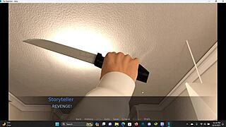 Teen Amy does early Christmas porn with huge tits and monster cock, squirting in 3d game