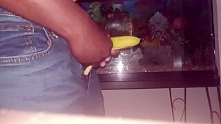 Monkey loves banana in close-up, plus tie-wearing tips!