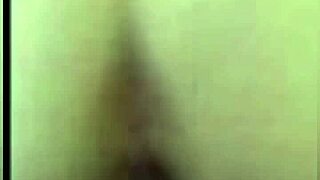 feeling horny and wet with the dildo while family's awake.