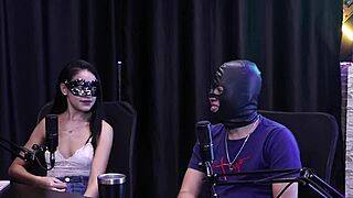 Teen in sheer red lingerie starts wild on xvideos!