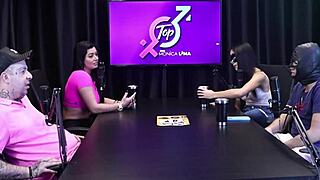 Teen in sheer red lingerie starts wild on xvideos!