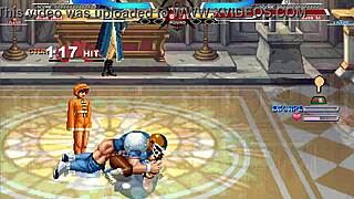 Mugen's Brian and Chunli in a wild 3-person anime sex scene