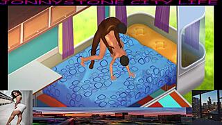 Jonnystone Meets Latina Model In 3D Interracial Scene.