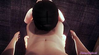 Naruto hentai unleashes Sarada's uncensored pov blowjob in wild anime action