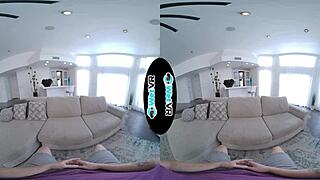 damn, can you handle this huge dick sliding deep into a skinny brunette in VR?