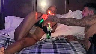 Sunshine Handles Big White Cock