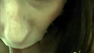 watch this brunette suck and swallow