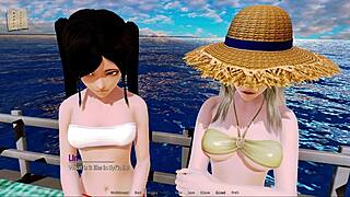 exploring the harem hotel in this anime game episode 154 😄