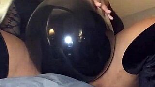 Balloon fetish takes over as babe dominates with her big ass.