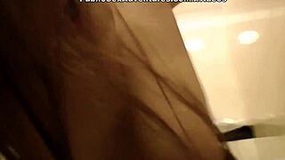 Busty girl's big tits stimulate and satisfy a lucky guy