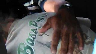 sucking big black cock before work