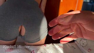 she skips gym for blowjob on thick cock