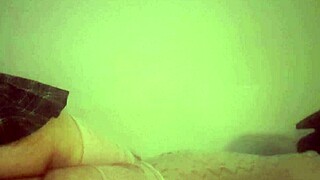 Gay masturbation with a lifelike doll