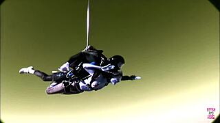 In the warehouse, two brunette lesbian friends with big tits licked shoes and had rough fun with strap on in pussy