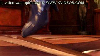 Kaisa Kda's topless 3D show with intense orgasm and hardcore action