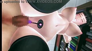 Babe gets deepthroat and doggystyle in bookstore hentai