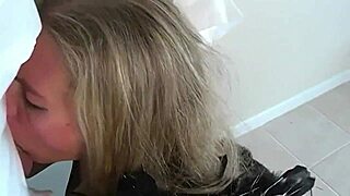 blonde witch sucks mummy’s cock for huge outdoor cumshot!