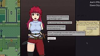 Yo, cute ass working hard in hentai action!