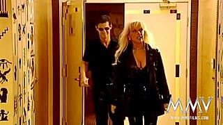 Busty goddess riding anally a fat cock