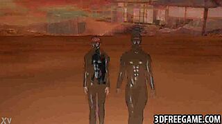 Redhead 3D Cartoon Babe Performs Blowjob