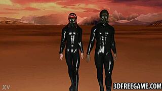 Redhead 3D Cartoon Babe Performs Blowjob