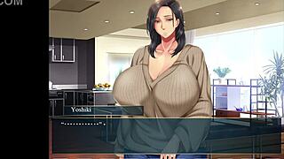 Squeezing the milf's tits in this episode