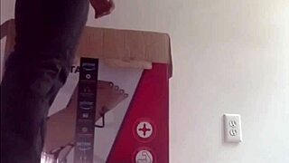 showing off skinny physique from masturbating to vintage porn