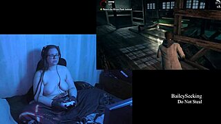Naked alan wake play through part 5 featuring brunette with long hair
