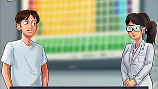 Feeling the emotions in summertime saga episode 195.