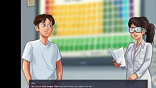 Feeling the emotions in summertime saga episode 195.