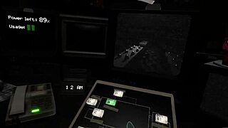 I explored the unfinished FNAF game in the garage with big tits.