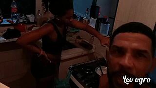 In the kitchen where the holiday fucking began with myllena rios.