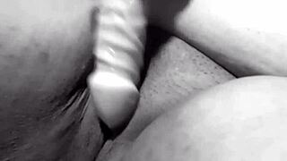 Wet vagina of Colombian milf with big tits and ass