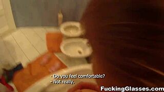 Wannabe Model Alice Screwed Hard in Teen Glasses Porn