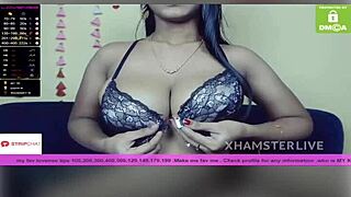 Hot Janu Feels Excited Stripping Her Bra