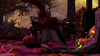 Cassie And Lewdine Celebrate Halloween With Big Tits And Monster Cocks 😈