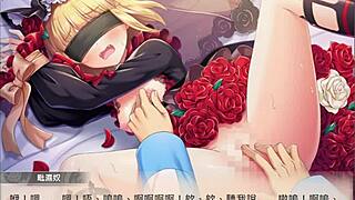 anime girl fingers to orgasm suggestively