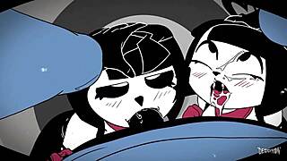 MIME AND DASH THREESOME ACTION!