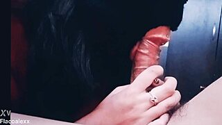 A birthday blowjob from the latina milf girlfriend