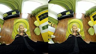 Karol Lilien bends over for doggystyle cock in shower and room.