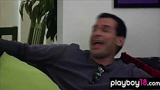 nasty lesbians andrea lowell and kaylynn play trick on unsuspecting guys. ever seen that?