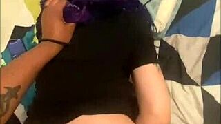 Submissive Purple Dreadhead In Bedroom Endures Sloppy Face Fucking And Vagina Pounding To Orgasm