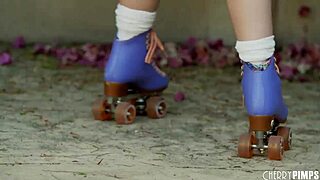 uh, solo raven babe playin with food outdoors n stuff