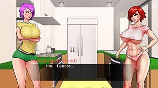 My friend sucks my big cock in the kitchen! Goddesses confined.