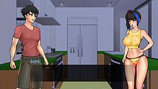 My friend sucks my big cock in the kitchen! Goddesses confined.